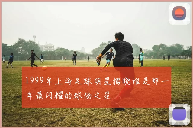1999年上海足球明星揭晓谁是那一年最闪耀的球场之星