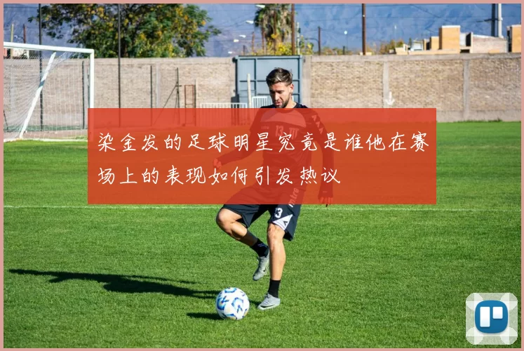 染金发的足球明星究竟是谁他在赛场上的表现如何引发热议