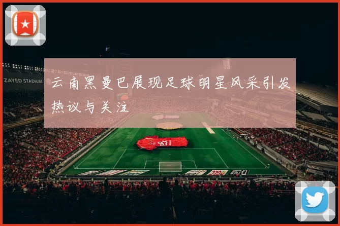 云南黑曼巴展现足球明星风采引发热议与关注